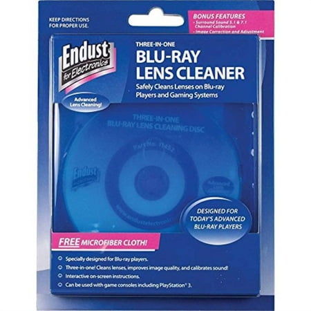 Endust for Electronics, Blu-Ray Disc Lens Cleaner, Microfiber towel included, Dust removal