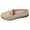 Beige, variant on Women's Rhinestone Bow Comfortable Slip On Mules Closed Toe Slippers Soft Soled Non Slip Dress Shoes Backless Leather Loafers Beige Size 9