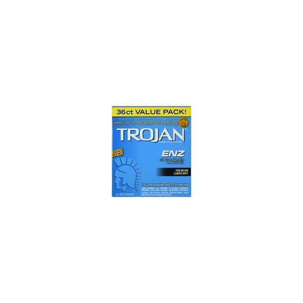 Trojan ENZ Lubricated Condom 93950 Box of 36 - Walmart Business