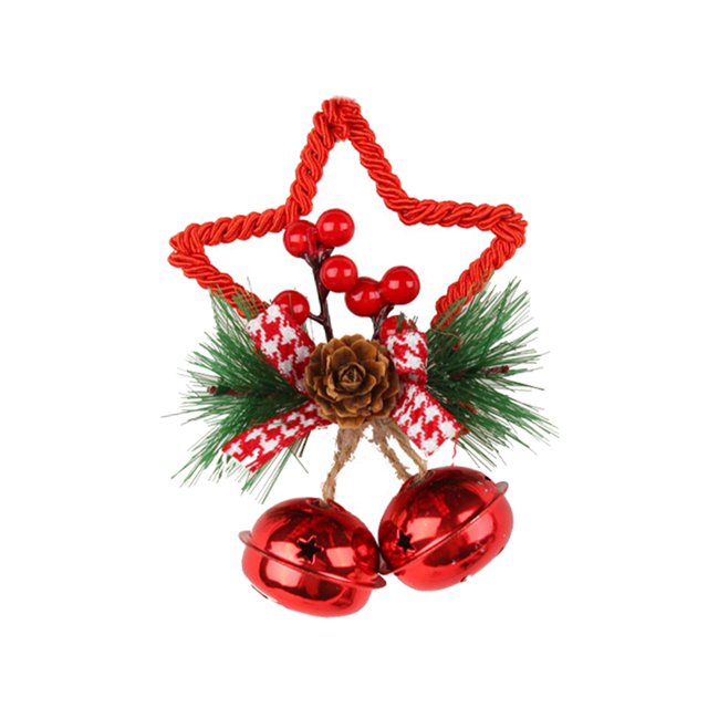 de Navidad estrella arco campana adornos accesorios colgantes decoraciones para interior Festival hogar DIY guirnalda fiesta rojo Yotijar Decoraciones de estrellas