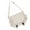 White, variant on Teens Casual Color Nylon Shoulder Handbag with Buckled Large Capacity Crossbody Messengers Bag for School College