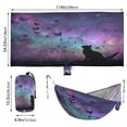 thumbnail image 2 of Hanging Hammock Portable Travel Camping For Outdooor Beach Camping Hiking Full View Of A Black Cat, 2 of 8