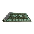 thumbnail image 2 of Ahgly Company Indoor Round Persian Turquoise Blue Traditional Area Rugs, 4' Round, 2 of 4