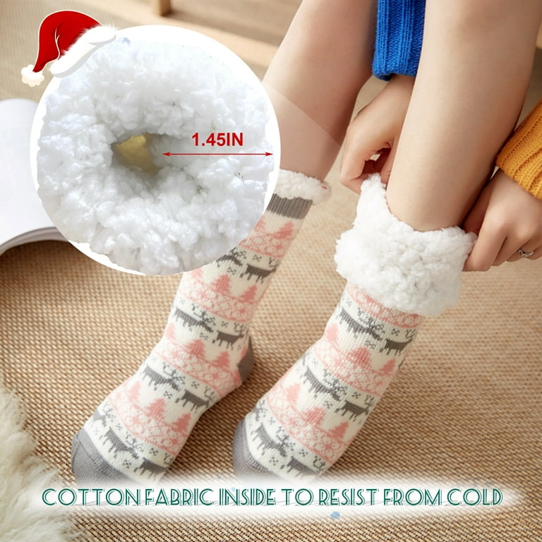 Cozy and Warm Women's Fuzzy Slipper Socks