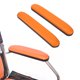 thumbnail image 5 of Reposabrazos Para Silla De Ruedas, Color Naranja, De Piel Sintética, Impermeable, Universal, De Fácil Instalación, Almohadillas Para Brazos Para Discapacitados Para Desplazar, 5 of 7