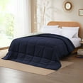 thumbnail image 2 of Modern Threads Reversible Eclipse & Silver All-Season Down Alternative Adult Bed Comforter, Twin, 2 of 18