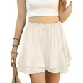 thumbnail image 2 of Cueply Flowy Shorts for Women Mini Tennis Skirt Ruffle Tiered Skorts Running Workout Sports Shorts, 2 of 6