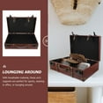 thumbnail image 3 of BRIGHTFUFU Valise de Rangement Décorative Marron pour Articles Ménagers 1Pcs, 3 of 8