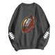 thumbnail image 4 of TaTaai Women Baseball Print Crew Neck Long Sleeve Drop Shoulder Top Hoodie Ladies Spring Autumn Daily Commute Street Wear Soft Comfortable No Fading Machine Washable Stylish Top Gift, 4 of 4