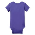 thumbnail image 4 of Infant Short Sleeve Cotton/Polyester Baby Rib Bodysuit Purple 18M, 4 of 5