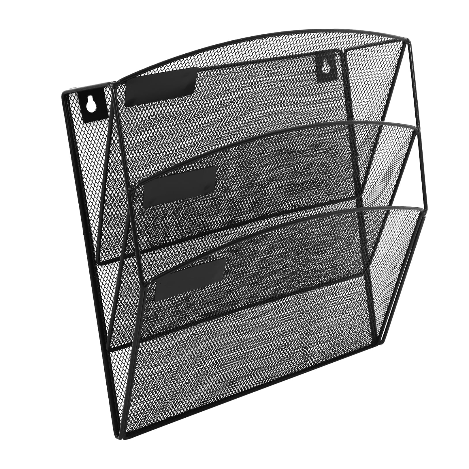 3-Pocket Mesh Hanging Wall File Organizer Rack for Office, Home, School - Folder Storage Solution