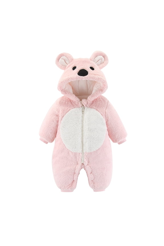 Girls Parka Winter Coat Toddler Girls Jacket Boys Pullover Hoodie Newborn Girl Clothes 1 Year Old Baby Girl Newborn Baby Clothes Girl 3 T, Pink 3-6 Months