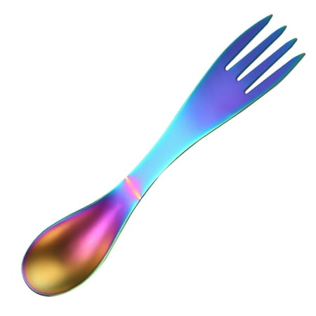 

Big Sale! Faolaxy Spoons and Forks Set Multifunctional Spoon Creative Stainless Steel Spoon Fork Dual Purpose Spoon Fork Kitchen Gadgets Clearance Sale