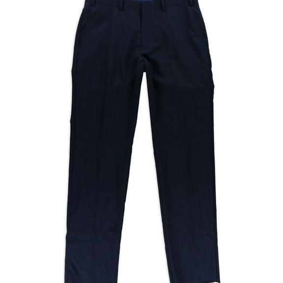 Tallia Mens Pinstriped Dress Pants Slacks, Blue, 29W x UnfinishedL