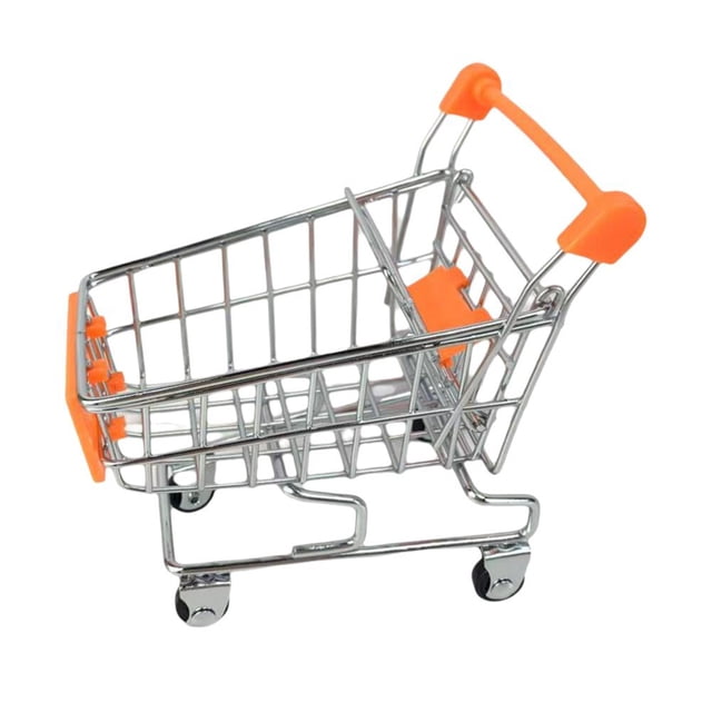 Mini Kids Shopping Hand Trolley Cart Child Pretend Play Kitchen Toy New Y2
