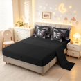 thumbnail image 3 of Homewish Gothic Skull Butterfly 7-Piece King Bedding,Botanical Mushroom King Bed in a Bag,Black Pink,Black Reversible, 3 of 8