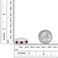 thumbnail image 4 of Gem Stone King 1.07 Cttw Red Created Ruby and White Moissanite 5-Stone Wedding Anniversary Band Ring for Women | 925 Sterling Silver | Wedding Engagement Anniversary Promise Ring for Women | Size 9, 4 of 4