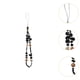 thumbnail image 2 of 2x Cordón Con Dijes Para Teléfono Móvil Accesorios Para La Caja Del Teléfono Negro, 2 of 7
