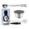 thumbnail image 3 of Cápsula de reutilizable de material acero inoxidable cápsula K taza para EDG DG325 cafetera ajuste Universal de utilizar 51-100ML perfecl Vainas de cápsulas reutilizables, 3 of 8