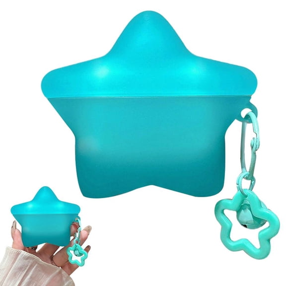 Earbuds Case for Airpods Pro 3, Cute Fun Silicone Star Protective Case, 3D Star Design Headphone Cover Protective Shell Cover Airpod pro 3 with Keychain for Women Girls Boys