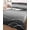 Black, variant on Quilt King Size Bedding Set, Navy Blue Ombre Reversible Summer Quilt 3 Pieces, Modern Abstract Striped Polka Dots Lightweight Bedspreads Coverlets with 2 Pillow Shams for All Seasons