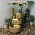 thumbnail image 3 of Houderco 2Pcs Bamboo Water Fountains Minimalist Design For Living Room, 3 of 8
