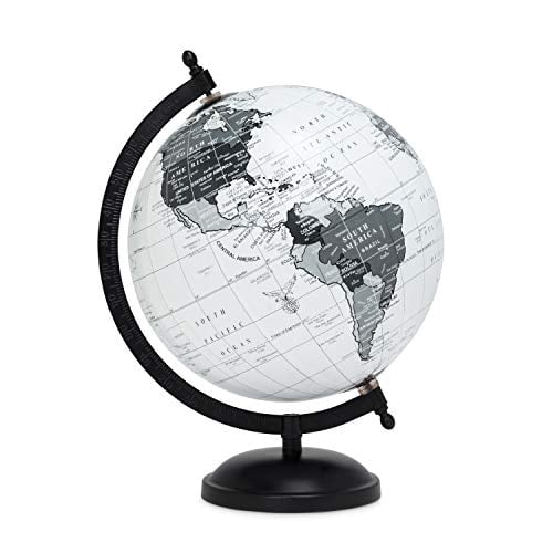 Abbott Collection 57-LATITUDE-19 Globe sur Pied, Noir/gris