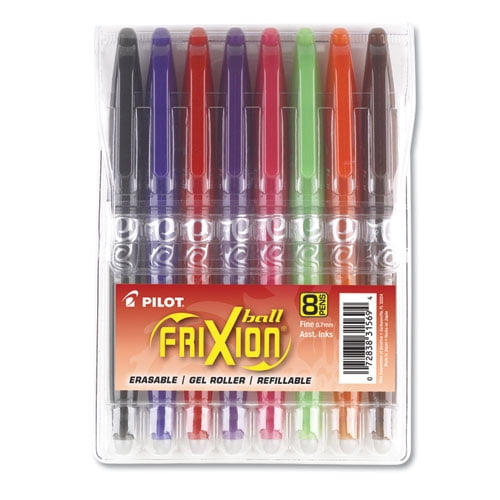 Frixion Ball Erasable Gel Pen, Stick, Fine 0.7 Mm, Assorted Ink And Barrel Colors, 8/pack | Bundle of 5 Packs