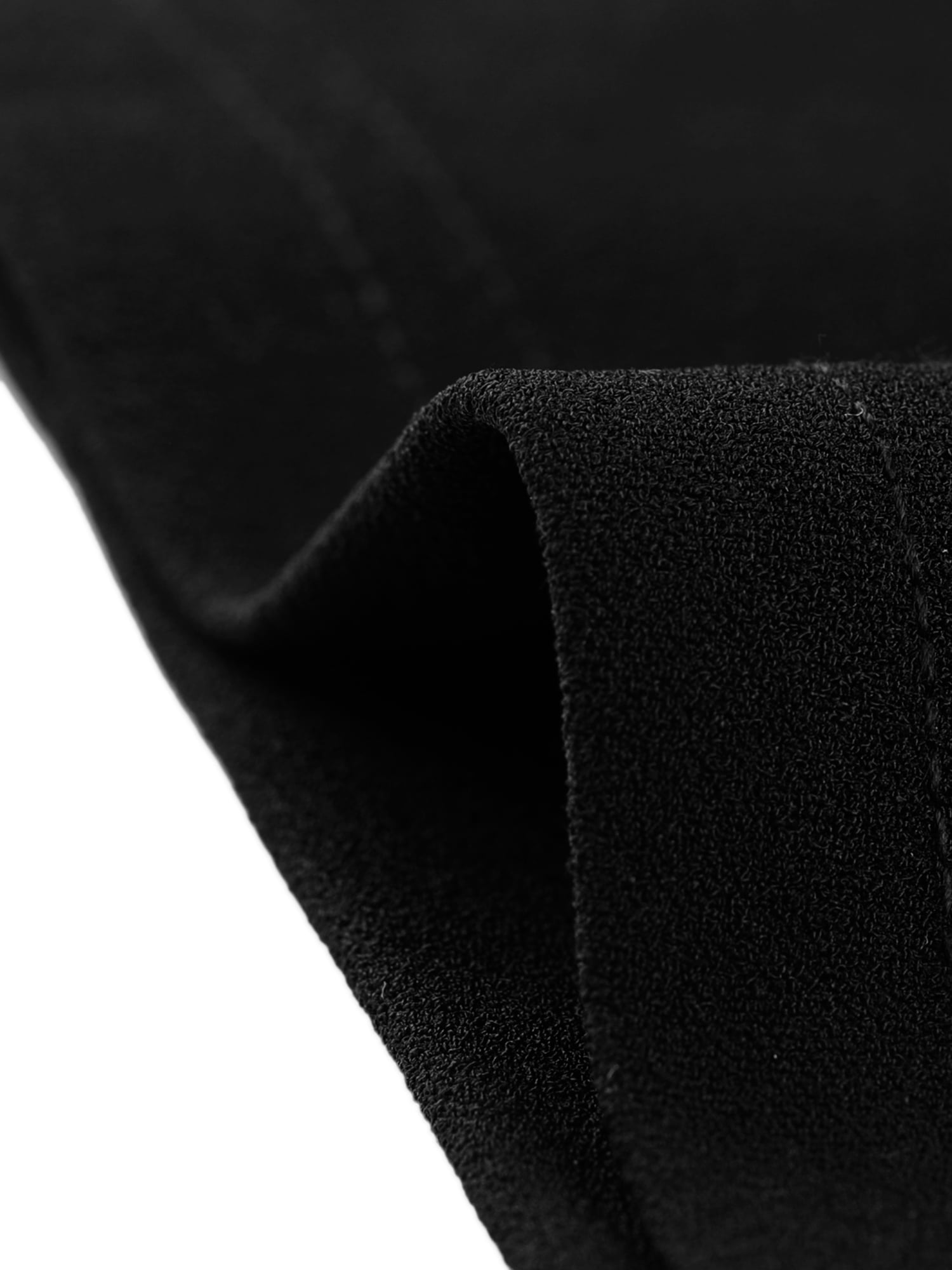 DARING DIVA Bodycon Round Neck 3/4 Sleeve Peplum Wear Sheath Dress L Black