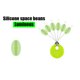 thumbnail image 3 of Juego de 60 uds. De 10 grupos, tapón de frijoles espaciales de silicona para flotadores de frijoles espaciales de pesca, 3 of 7