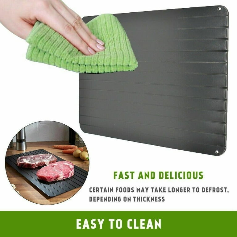 Defrosting Tray for Frozen Meat, Aluminium Plate for Thawing - Main Image