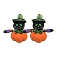 thumbnail image 2 of 2 muñecos de calabaza para decoración de Halloween Strade Fareast Limited Negro Naranja, 2 of 8