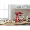 thumbnail image 6 of KitchenAid Artisan Design Series 5 Quart Tilt-Head Stand Mixer with Glass Bowl, Candy Apple Red, KSM155GB, 6 of 7