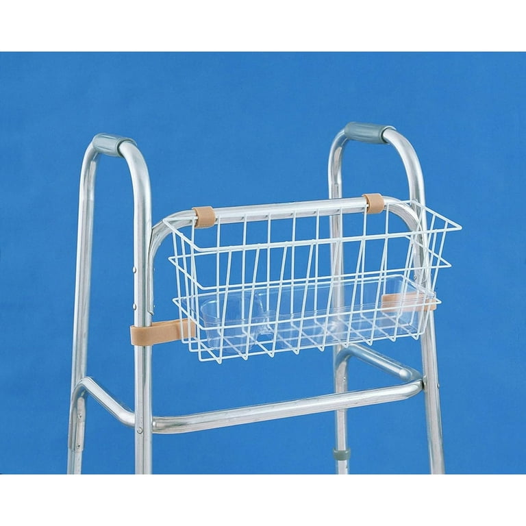 Snap-on バスケット Carex Snap-On Walker Basket, Easily Store Your Belongings, Fits