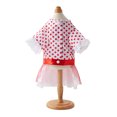 thumbnail image 3 of CSChome Robe pour Animaux Tulle Col Rond Couture en Maille Poignets en Dentelle Impression à Pois Chien Princesse, 3 of 7