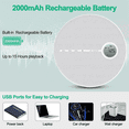 thumbnail image 2 of Lecteur CD Bluetooth Rechargeable, Lecteur de Musique CD pour Voiture Noir, 2 of 6