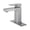 Silver, variant on ANGELES HOME Matte Black Bathroom Sink Faucet with Single Handle, Bathtub Basin Vessel Faucet with Deck Plate, Solid Brass Bathroom Waterfall Faucet, Pop Up Drain Included, Modern