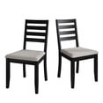 thumbnail image 4 of Castle Place Classic Wooden Dining Chair, Set of 2, Black, 4 of 8