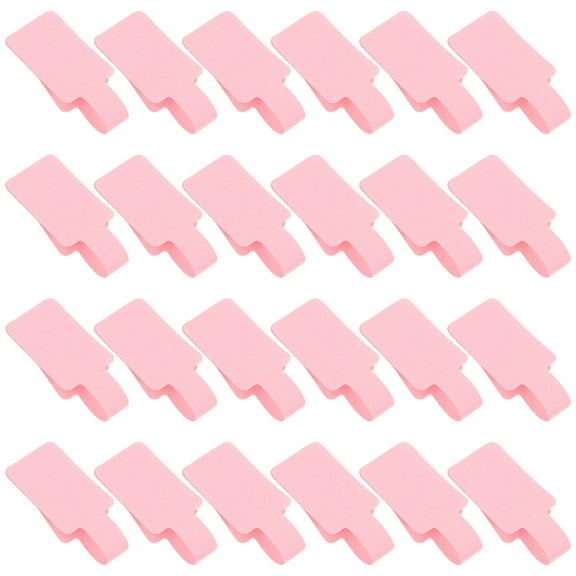 FOMIYES 100pcs Earring Label Tag Blank Label Tag Adhesive Jewelry Label Charm Label Sticker Price Tag