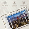 thumbnail image 6 of Elephant Stock Empire State Building And The Nyc Skyline Iii Wall Art - Horizontal Multi Panel Canvas - Bedroom Wall Decor - Places Multi Panel - Blue And Purple Decor By Scott Stulberg - 45" x 28", 6 of 8