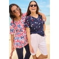 thumbnail image 5 of Woman Within Plus Size Americana Kangaroo Pocket Tee, 5 of 5