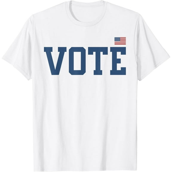 Vote Tshirt Women Men 2024 Elections T-ShirtMen and women, White T-shirt, size: Extra large