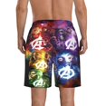thumbnail image 3 of Men'S A-Venger Board Shorts 3d Graphic Swim Trunks Colorful Novelty Swimwear With Pockets, 3 of 8
