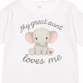 thumbnail image 4 of Inktastic My Great Aunt Loves Me Elephant Boys or Girls Long Sleeve Toddler T-Shirt, 4 of 5