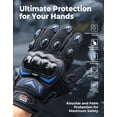 thumbnail image 2 of Guantes de moto KEMIMOTO para hombre con pantalla táctil y deportes al aire libre, 2 of 7