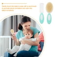 thumbnail image 3 of RAGUPEL 2026 New 2Pcs Baby Hair Brush Toddler Natural Wool Hair Brush Baby Comb for Infant Kids for Newborn,Toddler,Baby Care,Gentle Scalp Massage, 3 of 4