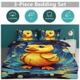 thumbnail image 6 of Duvet Cover Queen Size Q-version Funny Little Yellow Duck 3 Pcs Duvet Cover Set Bedding Sets Queen Soft Breathable, 6 of 6