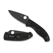 Spyderco Black Fiberglass Reinforced Nylon FRN Tenacious Liner Lock Stainless Pocket Knife