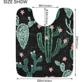 thumbnail image 4 of Dreamtimes Bath Mats Toiletry Mat Set, Bath Rug+U-Shaped Toilet Mat, Non-Slip Bath Carpet Bath Mats for Bathroom 24"x16"+24"x20"-Line Doodle Cactus, 4 of 5