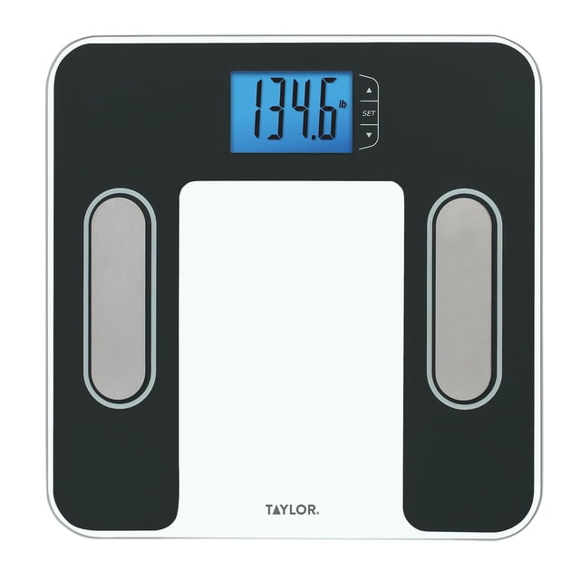 Taylor Precision Products Body Composition Scale Measuring Body Fat, Body Water, Muscle Mass and BMI